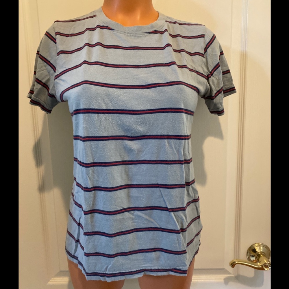URBAN OUTFITTERS UO BDG Blue Striped Tee T Shirt M Medium EUC $35